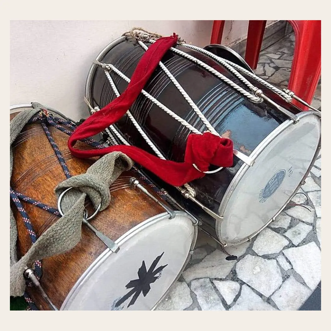 Dholak with Rope Tuning